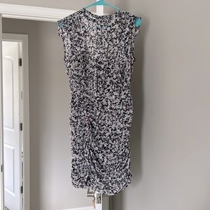 Express M sheer floral dress with black slip